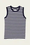 Citizen Of Humanity Jessie Modern Muscle Tee In Eclipse Stripe