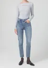 CITIZENS OF HUMANITY JOLENE HIGH RISE STRAIGHT JEANS IN DIMPLE
