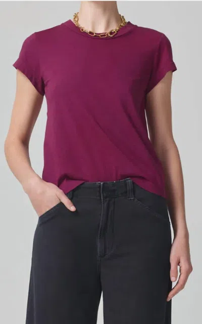 Citizen Of Humanity Juliette Tee Top In Finch In Multi