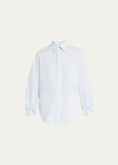 Citizens Of Humanity Kayla Button-front High-low Shirt In Santa Cruz Sof