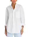 Citizens Of Humanity Kayla Button Front Shirt In Optic White