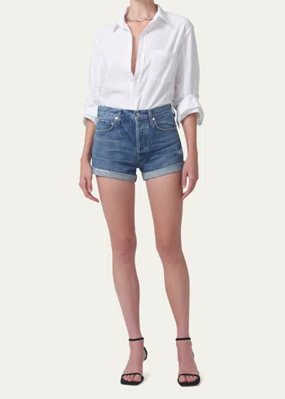 Citizen Of Humanity Kayla Button-front Shirt In Optic White