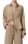 Citizen Of Humanity Citizens Of Humanity Kayla Button-up Linen Shirt
