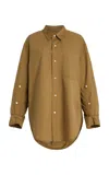 Citizen Of Humanity Kayla Cotton-poplin Shirt In Gold