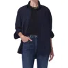 Shop Citizens Of Humanity Kayla Oversize Button-up Shirt In Navy