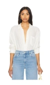 Citizen Of Humanity Kayla Shrunken Shirt In 바닐라