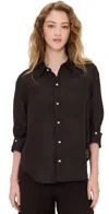 Citizen Of Humanity Linen Shrunken Kayla Shirt