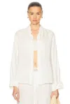 Citizen Of Humanity Kayla Shrunken Shirt In Vanilla