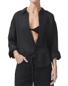 Citizen Of Humanity Citizens Of Humanity Kayla Shrunken Top In Black
