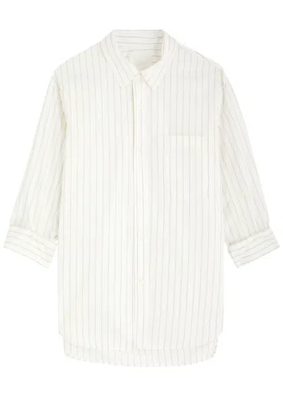Citizen Of Humanity Citizens Of Humanity Kayla Striped Cotton-blend Shirt In White