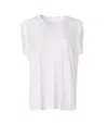 Citizen Of Humanity Kelsey Roll Sleeve Tee In White