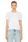 Citizen Of Humanity Pierre Ribbed Organic Cotton-blend T-shirt In Pashmina