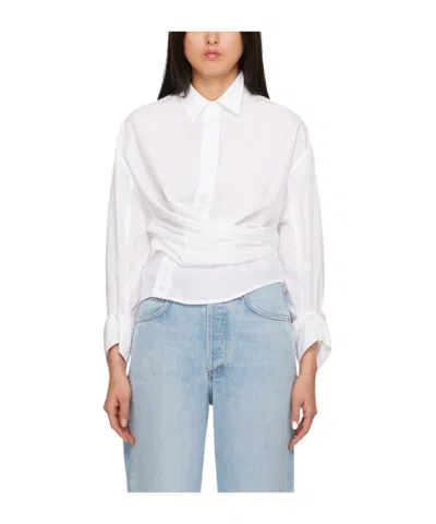 Citizen Of Humanity Lapel Long-sleeved Shirt In White