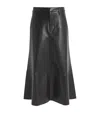 Citizens Of Humanity Cassia Faux Leather Midi Skirt In Black