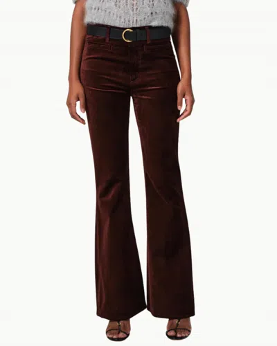 Citizens Of Humanity Lilah Flare With Welt Pocket Velvet In Chocolate Milk In Multi
