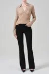 Citizen Of Humanity Lilah High Rise Bootcut 32.5" In Plush Black
