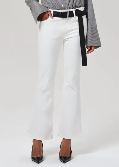 Citizens Of Humanity Lilah High Rise Bootcut Jeans In Soft White