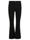 Citizen Of Humanity Citizens Of Humanity Women's Chamber (dk Indigo) Isola Flared Stretch-denim-blend Jeans In Plush Black