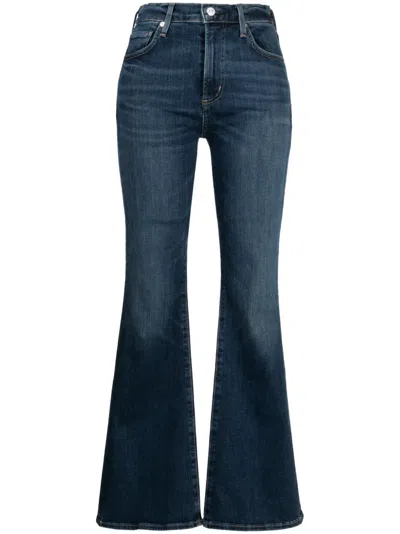 Citizens Of Humanity Lilah Washed Bootcut Jeans In Blue