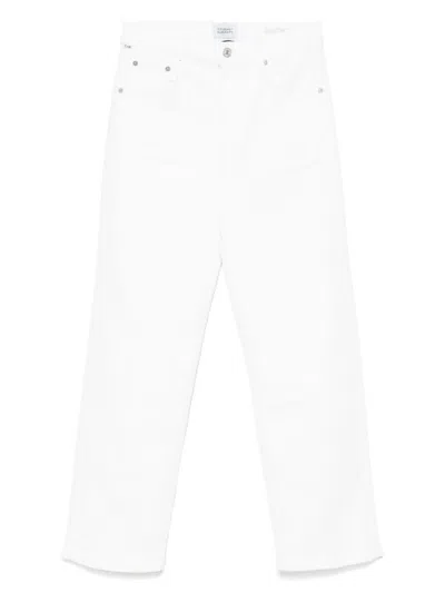 Citizen Of Humanity Logo-patch Jeans In White