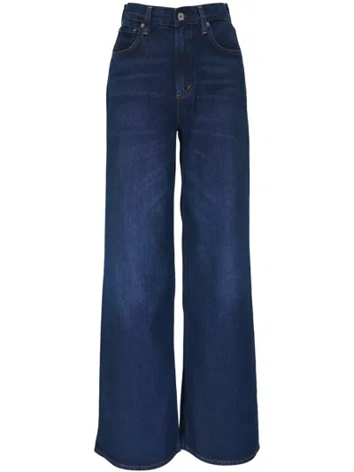 Citizens Of Humanity Logo-patch Jeans In Blue