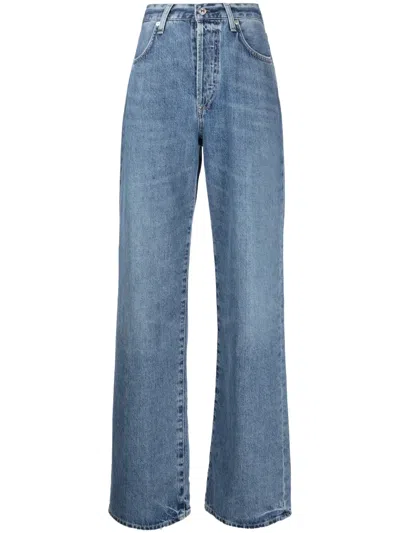 Citizens Of Humanity Logo-patch Organic Cotton Jeans In Blue