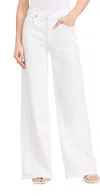 Citizen Of Humanity Womens Ayla Baggy Wide-leg High-rise Jeans Pashmina (off White) In Blanco