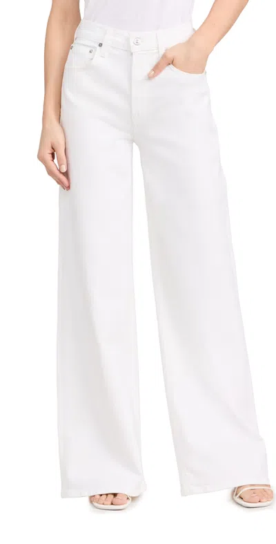 Citizens Of Humanity Loli Mid Rise Baggy Jeans Blanco In White