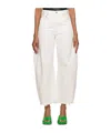 Citizen Of Humanity Loose-fit And Wide-leg Non-stretch Denim Jeans. Distressing Throughout. In White
