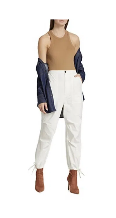 Citizens Of Humanity Luci Slouch Parachute Pants In Dove In White