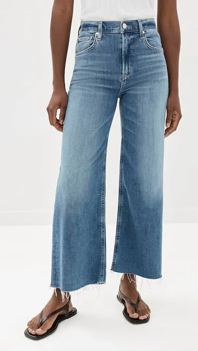 Citizens Of Humanity Lyra Crop Wide Leg Jeans In Abliss In Multi