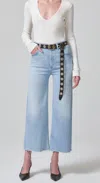 Citizen Of Humanity Lyra Crop Wide Leg Jeans In Marquee