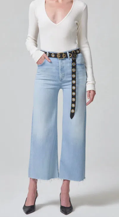 Citizens Of Humanity Lyra Crop Wide Leg Jeans In Marquee