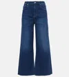 Citizen Of Humanity Lyra Wide-leg Cropped Jeans In Blue