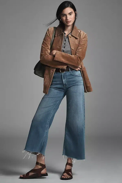 Citizens Of Humanity Lyra High-rise Crop Wide-leg Jeans In Blue