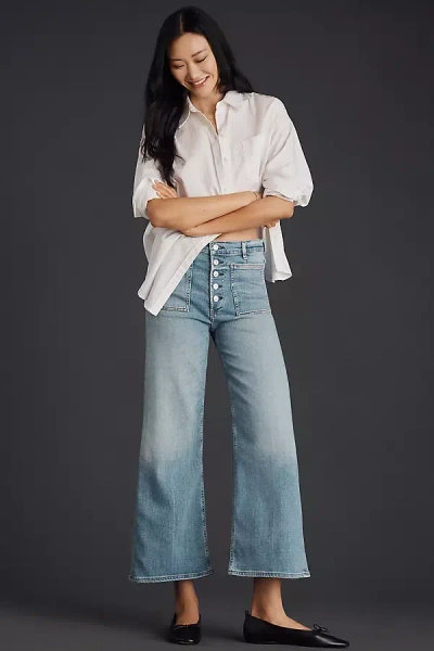 Citizens Of Humanity Lyra High-rise Crop Wide-leg Jeans In Blue