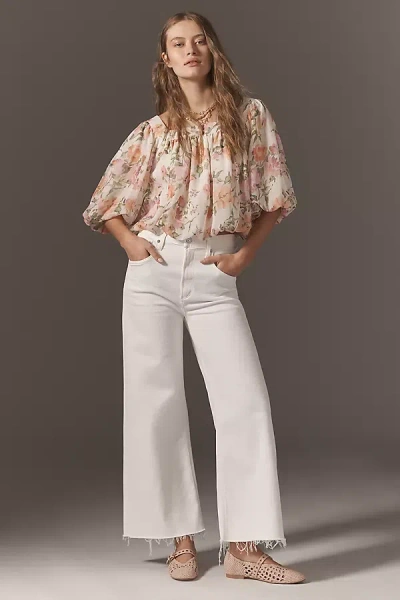 Citizens Of Humanity Lyra High-rise Crop Wide-leg Jeans In White