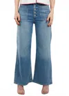 Citizen Of Humanity Citizens Of Humanity Lyra Exposed Button High Waist Crop Wide Leg Jeans