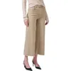 Citizen Of Humanity Citizens Of Humanity Lyra Raw Hem Ankle Wide Leg Jeans In Porcini