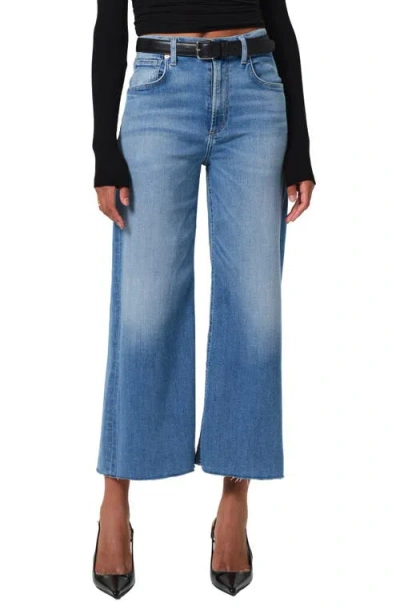 CITIZEN OF HUMANITY CITIZENS OF HUMANITY LYRA RAW HEM HIGH WAIST ANKLE WIDE LEG JEANS