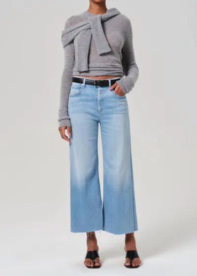 Citizen Of Humanity Lyra Wide Leg Crop In Belmont In Bhodi (md Indigo)