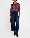 Citizen Of Humanity Citizens Of Humanity Lyra High Rise Cropped Wide Leg Jeans In Lotus In Lotus Dk Indig