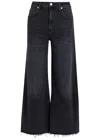 Citizen Of Humanity Citizens Of Humanity Lyra High Rise Cropped Wide Leg Jeans In Medallion