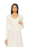 Citizen Of Humanity Mara U-neck Top In Cream