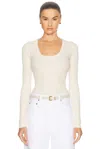 Citizen Of Humanity Mara U-neck Top In Dune