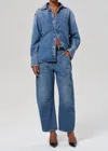 Citizen Of Humanity Blue Marcelle Low Slung Easy Cargo Jeans