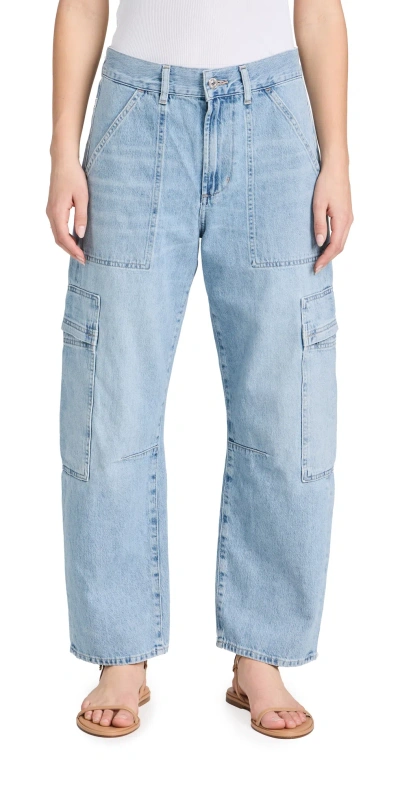 Citizens Of Humanity Marcelle Cargo Pants Cloud Nine In Blue