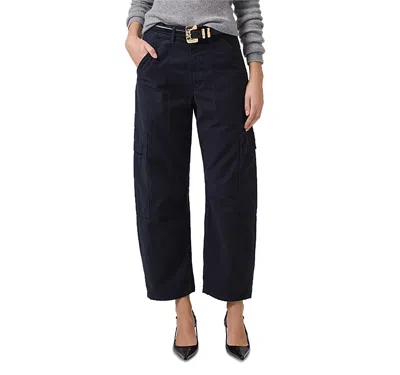 Citizens Of Humanity Marcelle Cotton Low Slung Cargo Pants In Navy