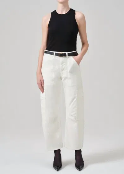 Citizens Of Humanity Marcelle Low Slung Easy Cargo Corduroy Pant In Pashmina