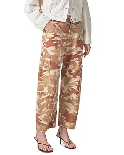 Citizens Of Humanity Marcelle Low Slung Jeans In Sand Camo